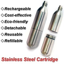 Stainless Steel Refillable 12g